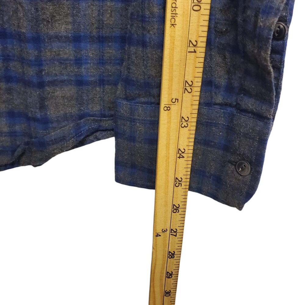 UNTUCKIT Shirt Men Large Green Blue Tartan Plaid Slim Fit Button Up Metro Preppy - Picture 5 of 8